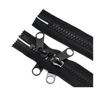 Fermeture éclair à double sens Fermeture à glissière 100-600cm Double curseurs décoratifs fermeture éclair bidirectionnelle for sac de tente fermetures éclair extérieures bricolage accessoires de cout