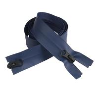 Fermeture éClair à Double Sens Fermeture éclair étanche n° 5 et 7 en nylon à double curseur for doudounes coupe-vent - Invisible sans couture(DeepBlue-100cm)