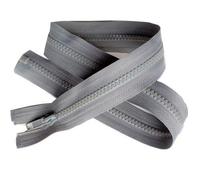 Fermeture Eclair Coloris Gris 95 cm Séparable Ouvrable Maille 5 mm Largeur 3 cm Blouson