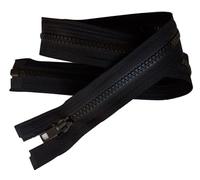 Fermeture Eclair Coloris Noir 90 cm Séparable Ouvrable maille 5 mm largeur 3 cm blouson