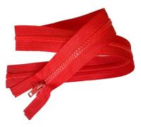 Fermeture Eclair Coloris Rouge Clair 65 cm Séparable Ouvrable Maille 5 mm Largeur 3 cm Blouson