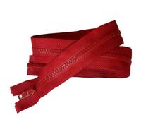 Fermeture Eclair Coloris Rouge foncé 55 cm Séparable Ouvrable maille 5 mm largeur 3 cm blouson