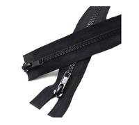 Fermeture éclair double curseur en résine n° 5, ouverte, pour sacs de couchage, canapés, vêtements et travaux manuels de couture, 50/60/70/80/100/150/200 cm,Noir,120 cm