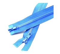 Fermeture éclair double curseur en résine n° 5, ouverte, pour sacs de couchage, canapés, vêtements et travaux manuels de couture, 50/60/70/80/100/150/200 cm,Bleu foncé,120 cm