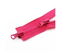 Fermeture éclair en Nylon, Lot de 5 Fermetures éclair Doubles à Verrouillage Automatique, 80/90/100/120/150 cm, à Double Sens, for Veste, à Coudre soi-même(Rose Red,150CM-5#)