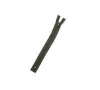 Fermeture éclair en plastique nylon - Spirale fine non divisible 3 mm (olive foncé/kaki, 22 cm)