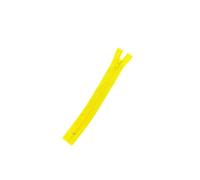 Fermeture éclair en plastique nylon - Spirale fine non séparable 3 mm (jaune, 18 cm)