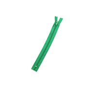 Fermeture éclair en plastique nylon - Spirale fine non séparable 3 mm (vert gazon, 40 cm)