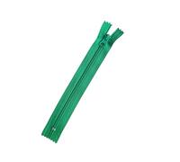 Fermeture éclair en plastique nylon - Spirale non séparable 5 mm (vert gazon, 30 cm)