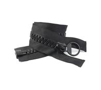 Fermeture éclair en résine de 60 à 200 cm, extrémité ouverte pour doudoune, accessoires de réparation remplaçables, 20#,Noir,300 cm