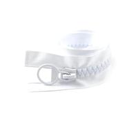 Fermeture éclair en résine de 60 à 800 cm, extrémité ouverte pour vêtements, fermeture vers le bas, kits de réparation de remplacement de tente, couture 20#,Blanc,300 cm