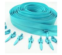 Fermeture éClair Fermeture éclair Invisible en Nylon, 3#5/10/20 mètres avec curseur 10/20/30, utilisée for les sacs à main de vêtements, 20 couleurs pour la Couture(Lake Blue,20 meters 30 Slider)