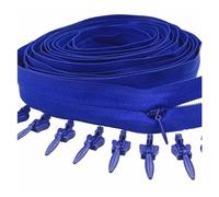 Fermeture éClair Fermeture éclair Invisible en Nylon, 3#5/10/20 mètres avec curseur 10/20/30, utilisée for les sacs à main de vêtements, 20 couleurs pour la Couture(Dark Blue,5 meters 10 Slider)