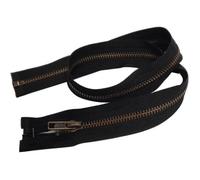 Fermeture éclair - FILOUFACE - 70 cm - Noir - Séparable - Maille Métal 5 mm