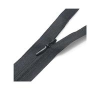 Fermeture éclair Invisible en Nylon, 10 pièces, 28-80cm, 3#, fermeture éclair pour robe, oreiller, portefeuille, vêtements, accessoires de couture, Noir, 28cm