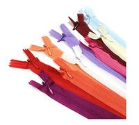 Fermeture Éclair Invisible Fermée, 5 Dimensions Et 20 Couleurs #3, Fermeture Éclair fine, Élégante Et Discrète Pour Coudre Sur Les Vêtements, (60 cm 30 pièces, assortiment5)
