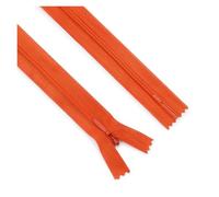 Fermeture éClair Invisible Lot de 20 fermetures éclair invisibles en nylon, 25/40/60 cm, for robe, pantalon, fermeture au dos, chaîne latérale, bord dentelle, 3#(Orange 607,60cm)