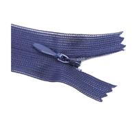Fermeture éclair invisible n° 3 de 25 cm pour la confection de coussins et de robes, le tout fait maison.,Marine,10 pièces