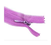 Fermeture éclair invisible n° 3 de 25 cm pour la confection de coussins et de robes, le tout fait maison.,Violet,10 pièces