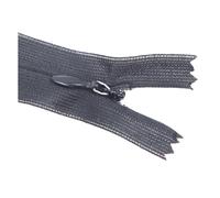 Fermeture éclair invisible n° 3 de 25 cm pour la confection de coussins et de robes, le tout fait maison.,Noir,10 pièces