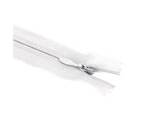 Fermeture éclair invisible n° 3 de 25 cm pour la confection de coussins et de robes, le tout fait maison.,Gris,10 pièces