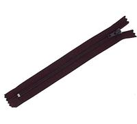 Fermeture Eclair Marron à Glissière Non Séparable Maille 3 mm Curseur Métal Marron (50 cm)