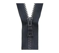 Fermeture éClair MéTallique Fermetures à glissière en résine 15-90cm 5#, pièces, fermeture extrémité fermée/ouverte for sacs, portefeuille(Blue2,OpenEnd-80cm)