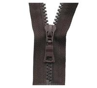 Fermeture éClair MéTallique Fermetures à glissière en résine 5#, pièces, extrémité fermée 15-25cm, ouverte 30-80cm, for veste, sacs vêtements(Coffee,70cm Open-End)