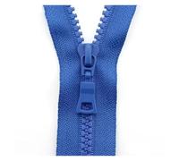 Fermeture éClair MéTallique Fermetures à glissière en résine 5#, pièces, extrémité fermée 15-25cm, ouverte 30-80cm, for veste, sacs vêtements(Blue,40cm Open-End)