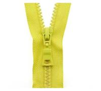 Fermeture éClair MéTallique Fermetures à glissière en résine 5#, pièces, extrémité fermée 15-25cm, ouverte 30-80cm, for veste, sacs vêtements(Yellow,90cm Open-End)