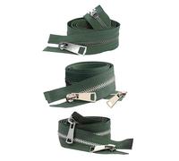 Fermeture éclair métallique numéro 5 à double curseur, 20-80 cm, pour sacs, vêtements et couture