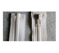 Fermeture éclair - Non spécifié - 75 cm - Couleur blanche - Séparable - Glissière en métal