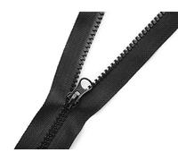 Fermeture éclair robuste n° 5 avec dents en plastique séparable Noir 75 cm