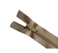 Fermeture Éclair Spirale 70 cm BEIGE - MAILLE nylon spiralée 5 mm - Ouvrable Séparable - Largeur 3 cm. (spiralée beige, 70 cm)