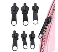 Fermeture Eclair, Tirette Fermeture Eclair, Curseur Fermeture Eclair, Réparation De Fermeture Éclair, Zip Fermeture Eclair À Clipser, 6 Pièces Kits De Curseur Fermeture Eclair Clipsable Universel