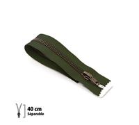 Fermeture Éclair Z19 - Laiton Séparable 6mm - 40 Cm