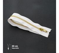 Fermeture Éclair Z19 - Laiton Séparable 6mm - 40 Cm
