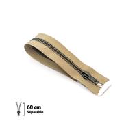 Fermeture Éclair Z19 - Laiton Séparable 6mm - 60 Cm