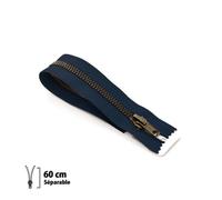 Fermeture Éclair Z19 - Laiton Séparable 6mm - 60 Cm
