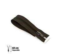 Fermeture Éclair Z19 - Laiton Séparable 6mm - 60 Cm