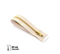 Fermeture Éclair Z19 - Laiton Séparable 6mm - 85 Cm