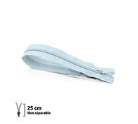Prym - Fermeture Eclair Z51, Nylon, bleu azur, 25cm