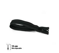 Fermeture Éclair Z53 - Moulée 6mm Non Séparable - 15 Cm