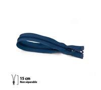 Fermeture Éclair Z53 - Moulée 6mm Non Séparable - 15 Cm