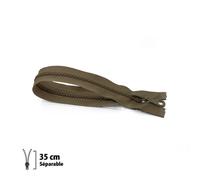 Fermeture Éclair Z54 - Moulée 6mm Séparable - 35 Cm