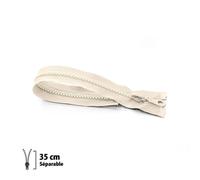 Prym - Fermeture Eclair Z54, Moulée, blanc cassé, 35cm