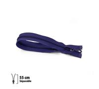 Prym - Fermeture Eclair Z54, Moulée, violet, 55cm