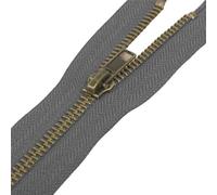 Fermeture en métal séparable n°5 gris - Taille 50cm