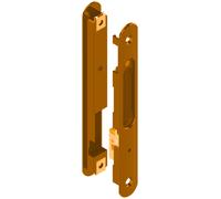 Fermeture encastrée double silène brun 1247 mat LA CROISEE DS DS6795-097