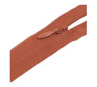 Fermeture invisible non séparable ajustable - orange rouille - Taille 22cm